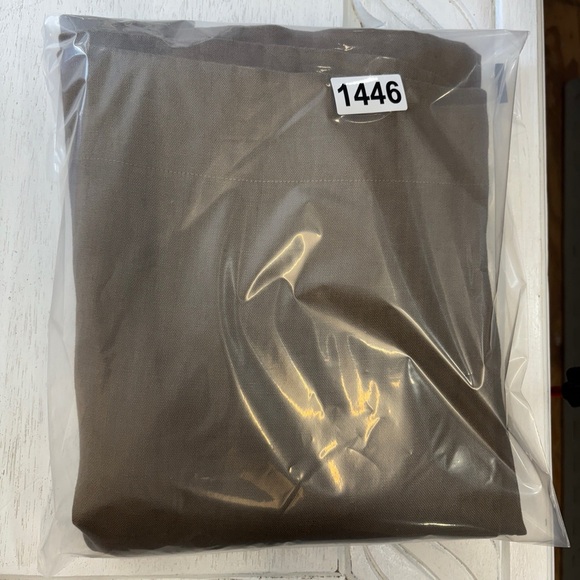 Reformation Autumn Linen Jumpsuit Taupe Tan Wide Leg Open Back 0 - Picture 8 of 8